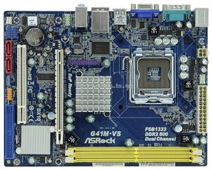 Материнская плата mATX iG41 ASROCK LGA 775 DDR2 ( G41M-VS ) Retail