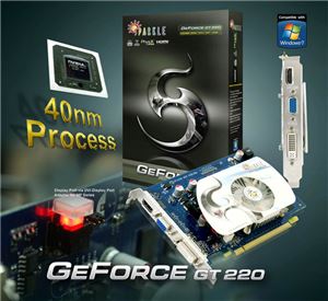 Видеокарта PCI-E nVidia GeForce GT 220 1024Mb Sparkle , DDR3 ( SXT2201024S3-NM ) Retail