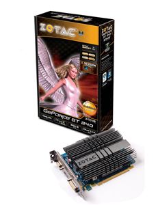 Видеокарта PCI-E nVidia GeForce GT 240 1024Mb Zotac , DDR3 ( ZT-20404-20L ) Retail