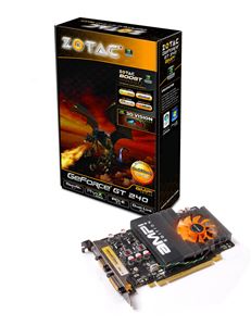 Видеокарта PCI-E nVidia GeForce GT 240 0512Mb Zotac AMP EDITION DDR5 ( ZT-20405-10L ) Retail