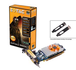 Видеокарта PCI-E nVidia GeForce 9400 GT 0512Mb Zotac , DDR2 ( ZT-94TEH2L-FDR ) Retail