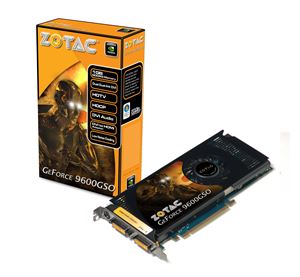 Видеокарта PCI-E nVidia GeForce 9600 GSO 1024Mb Zotac , DDR3 ( ZT-96SEY4P-FSL ) Retail