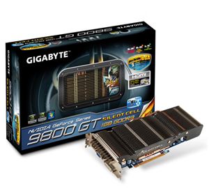 Видеокарта PCI-E nVidia GeForce 9800 GT 1024Mb Gigabyte , DDR3 ( GV-N98TSL-1GI ) Retail