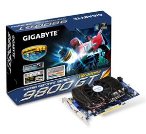 Видеокарта PCI-E nVidia GeForce 9800 GT 1024Mb Gigabyte , DDR3 ( GV-N98TOC-1GI 2.0 ) Retail