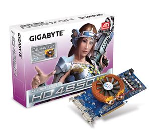 Видеокарта PCI-E ATI Radeon HD 4850 0512Mb Gigabyte , DDR3 ( GV-R485ZL-512H ) Retail