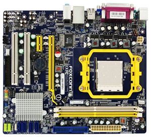 Материнская плата mATX NVIDIA GeForce 6100 Foxconn Socket AM2 DDR2 Lan ( M61PMV ) Retail