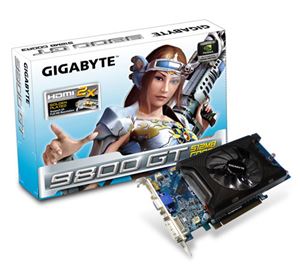 Видеокарта PCI-E nVidia GeForce 9800 GT 0512Mb Gigabyte , DDR3 ( GV-N98TGR-512I ) Retail