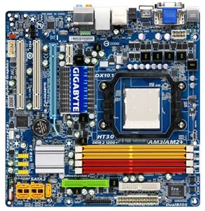 Материнская плата mATX AMD 785G Gigabyte Socket AM2 DDR2 GLan ( GA-MA785GM-US2H ) Retail