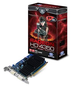 Видеокарта PCI-E ATI Radeon HD 4350 1024Mb Sapphire , DDR2 HDMI, DVI, TV ( 11142-33-20R ) Lite