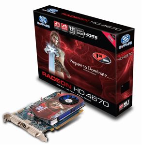 Видеокарта PCI-E ATI Radeon HD 4670 1024Mb Sapphire , DDR3 ( 11138-XX-20R ) Retail