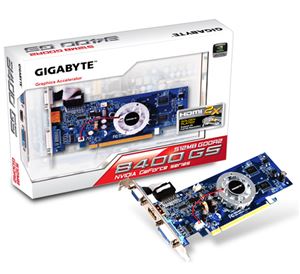 Видеокарта PCI-E nVidia GeForce 8400 GS 512Mb Gigabyte , DDR2 HDMI ( GV-N84S512I-ED ) Retail