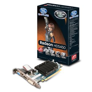 Видеокарта PCI-E ATI Radeon HD 5450 0512Mb Sapphire , DDR3 ( 11166-08-20R ) Lite