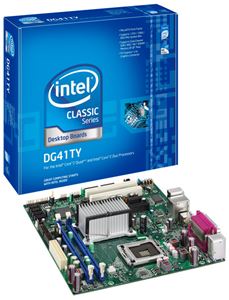 Материнская плата mATX iG41 Intel LGA 775 DDR2 ( BLKDG41TY 899817 ) OEM