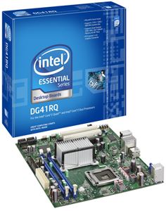 Материнская плата mATX iG41 Intel LGA 775 DDR2 ( BLKDG41RQ 901035 ) OEM