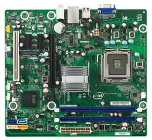 Материнская плата mATX iG41 Intel LGA 775 DDR3 ( BLKDG41BI 904751 ) OEM