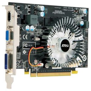 Видеокарта PCI-E nVidia GeForce GT 210 1024Mb MSI , DDR2 ( N210-MD1G ) Retail