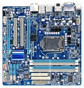 Материнская плата mATX iH57 Express Gigabyte LGA 1156 DDR3 ( GA-H57M-USB3 ) Retail