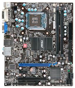 Материнская плата mATX iG41 MSI LGA 775 DDR3 ( G41M-P25 ) Retail