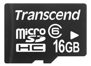 Флеш-карта microSDHC 16Гб Transcend , Class 6 ( TS16GUSDHC6-P3 ) microSD USB ридер