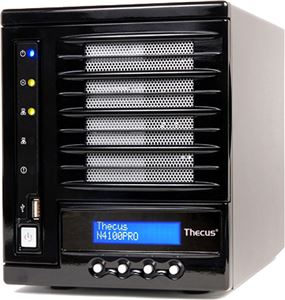 Сетевое хранилище NAS 4x3.5" или 4x2.5" SATA Thecus , 2xGLan RAID 0,1,5,6,10 ( N4100PRO )