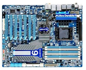 Материнская плата ATX iX58 Gigabyte LGA 1366 DDR3 ( GA-X58A-UD9 ) Retail