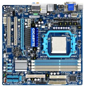 Материнская плата mATX AMD 760G Gigabyte Socket AM3 DDR3 ( GA-MA78LMT-US2H ) Retail