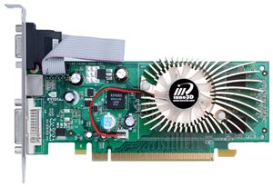 Видеокарта PCI-E nVidia GeForce 8400 GS 512Mb Inno3D , DDR2 ( N84GS-1SDV-C2BT ) OEM