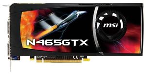 Видеокарта PCI-E nVidia GeForce GTX 465 1024Mb MSI , DDR5 ( N465GTX-M2D1G ) Retail