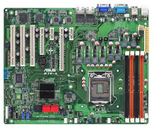 Материнская плата ATX i3420 ASUS LGA 1156 DDR3 GLan ( P7F-X ) Retail